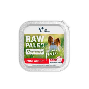 کنسرو سگ برند وت اکسپرت گوشت گوساله - طبیعی و بدون غلات (150 گرم) | VetExpert Vet Expert RAW PALEO PATÉ MINI ADULT BEEF