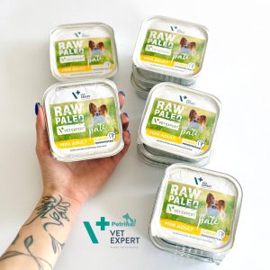کنسرو سگ برند وت اکسپرت گوشت بوقلمون - طبیعی و بدون غلات (150 گرم) | VetExpert Vet Expert RAW PALEO PATÉ MINI TURKEY ADULT