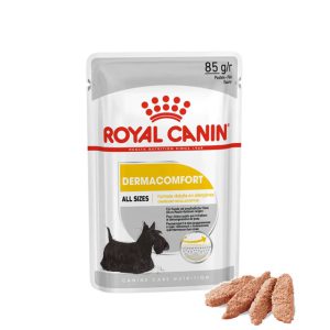 پوچ سگ رویال کنین درماکامفورت (پوست حساس) | نژاد | 85 گرم Royal Canin Dermacomfort Loaf