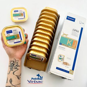غذای درمانی گربه Kidney & Joint از برند Virbac | تقویت مفاصل و نارسایی کلیه متوسط و پیشرفته | طعم خوک و مرغ | 85 گرم