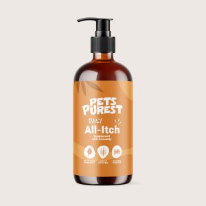 مکمل ضد حساسیت و خارش پوست سگ و گربه All-Itch برند Pets Purest (انگلیسی) Pets Purest Daily All-Itch Supplement 300ml