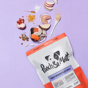 غذای سگ درمانی گوارش حساس Pooch & Mutt | پانکراتیت | شاه ماهی و سالمون - 1/5 کیلو