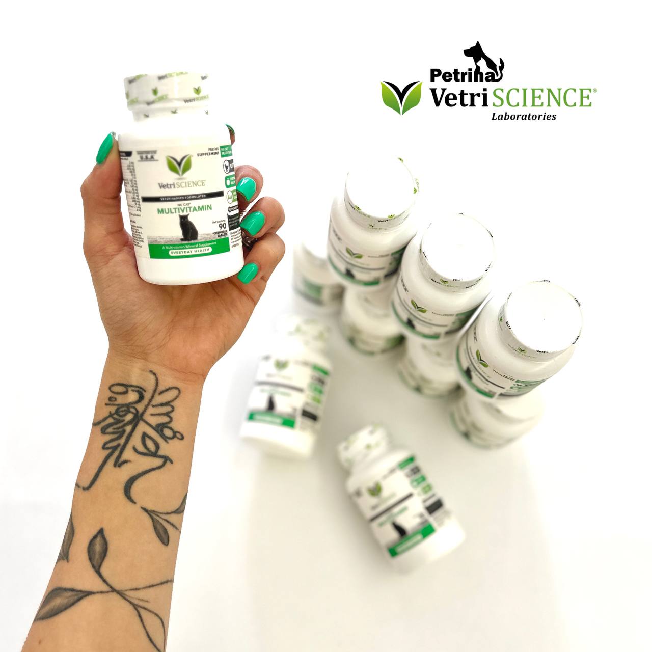 VetriScience® NU Multivitamin for Cats (2) مولتی ویتامین گربه برند وتری ساینس (آمریکایی) | 90 عدد VetriScience® NU Multivitamin for Cats