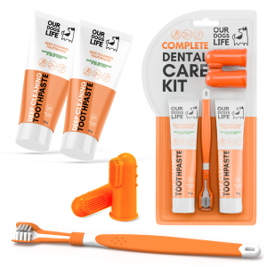 کیت خمیردندان و مسواک سگ برند انگلیسی OurDogsLife OurDogsLife Dog Toothpaste and Toothbrush Set