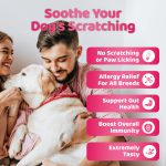 مکمل طبیعی ضد حساسیت و خارش سگ (140 عدد) برند انگلیسی OurDogsLife OurDogsLife Itch & Allergy Relief Supplement