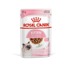 پوچ بچه گربه رویال کنین | 85 گرم | Kitten Chunks Royal Canin Kitten Chunks In Gravy Wet food for cats غذای تر بچه گربه رویال کنین – Kitten Chunks in Gravy