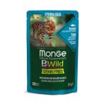 Monge Natural Super Premium Bwild Grain Free Formula Adult Cat Irregular Cut Chunkies in Gravy Anchovies with Vegetables