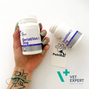 مکمل سگ مسن GeriatiVet  – وت اکسپرت (VetExpert) | سلامت اعضای حیاتی بدن | نژاد متوسط و بزرگ (بالای 15 کیلو)  VetExpert GeriatiVet Dog Large Breed 