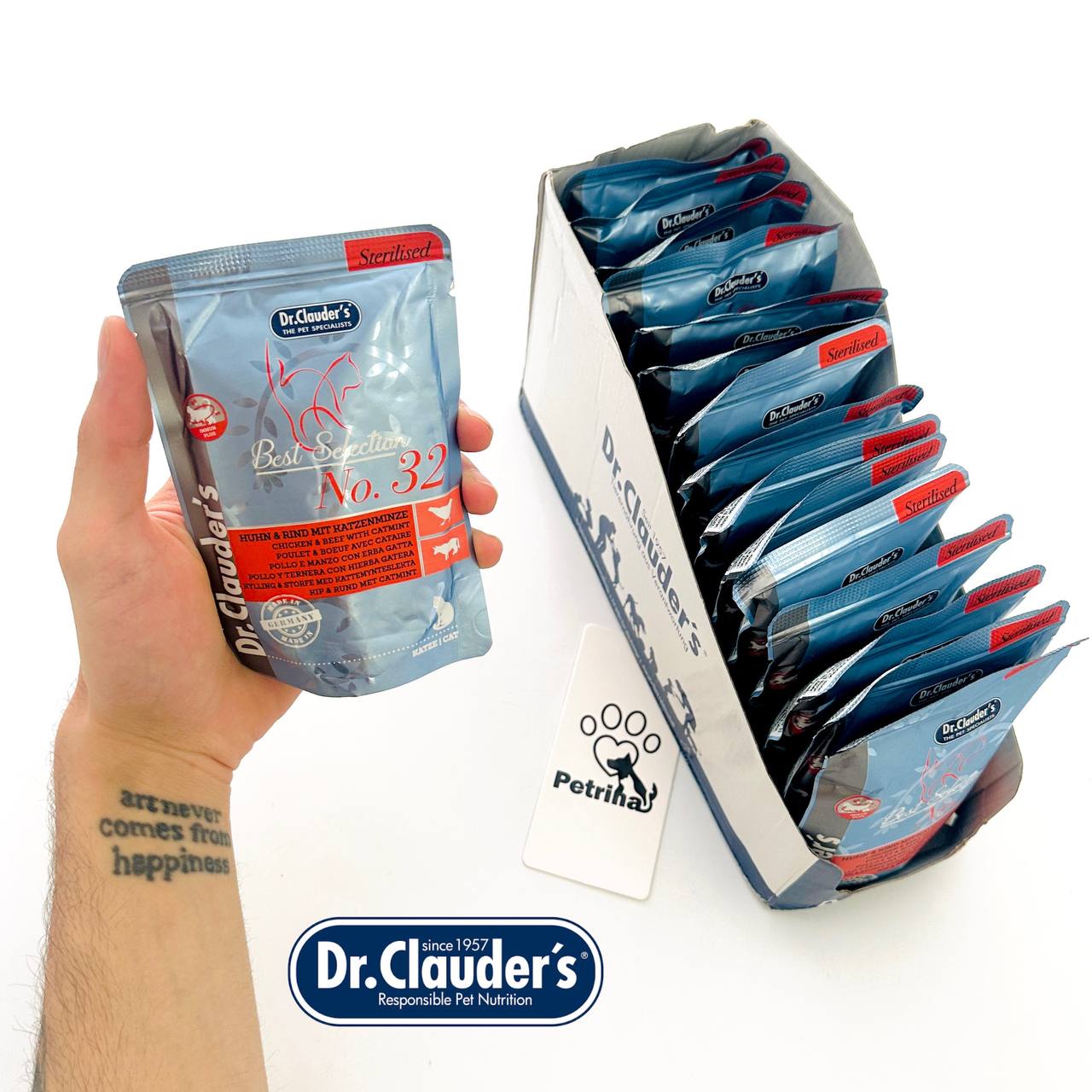 پوچ گربه عقیم شده دکتر کلادرز گوشت مرغ و گوساله Dr.Clauder's پوچ گربه عقیم شده دکتر کلادرز گوشت مرغ و گوساله Dr.Clauder's