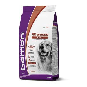 غذای سگ مونژه Gemon | گوشت بره و برنج | تمامی نژادها | 3 کیلو Monge Gemon All Breeds Adult with Lamb and Rice