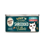 کنسرو گربه عقیم شده Lily's Kitchen | تن ماهی در آبگوشت | طبیعی و بدون غلات (70 گرم) Lily’s Kitchen Tuna with Salmon Shredded Fillets in Broth (70g)