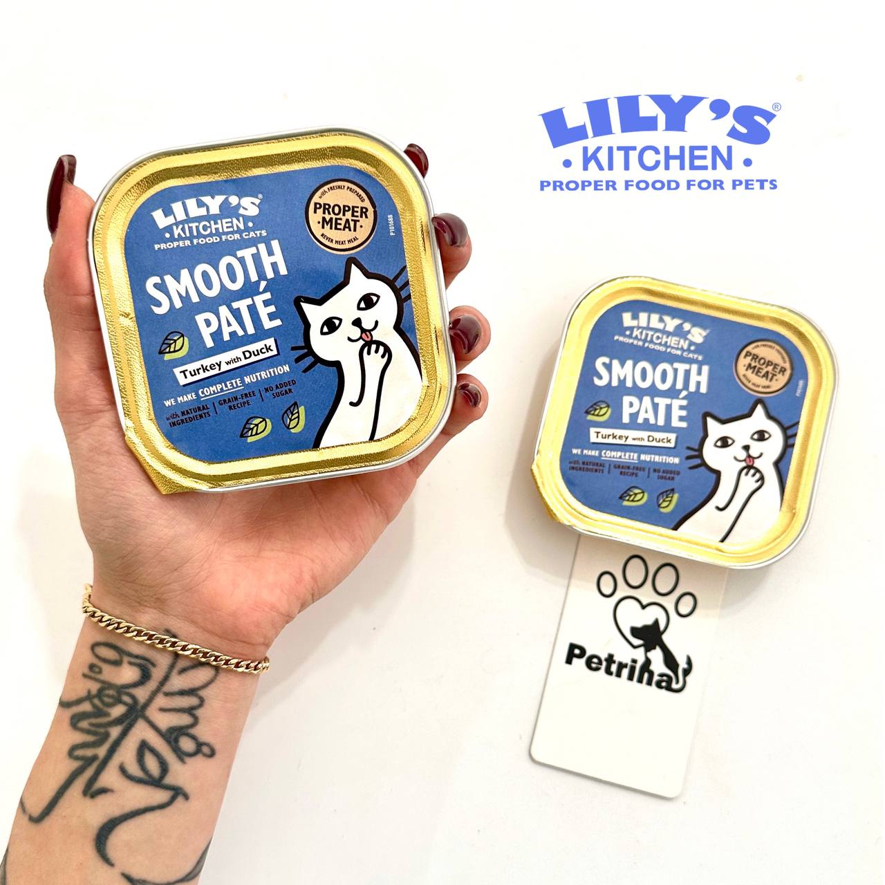 Turkey with Duck Paté (85g) کنسرو پته گربه Lily's Kitchen | بوقلمون و اردک - طبیعی و بدون غلات | 85 گرم Lily's Kitchen Turkey with Duck Paté (85g)