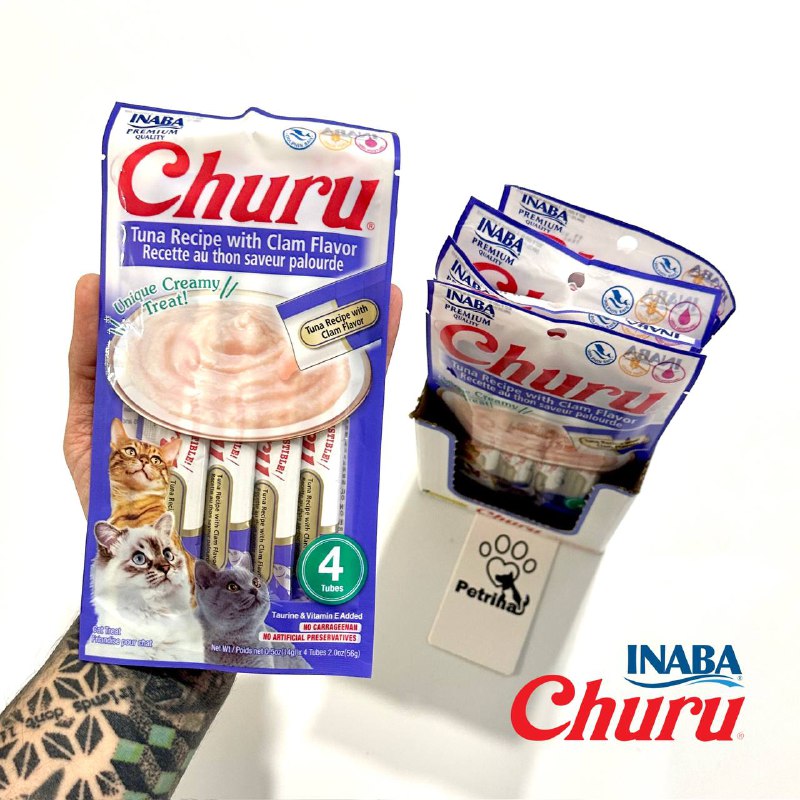 Churu Tuna Recipe with Clam Flavor Creamy Treats Churu Tuna Recipe with Clam Flavor Creamy Treats