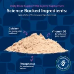 پودر تقویت روزانه از استخوان و مفاصل سگ نچر وت (آمریکایی) | کلسیم، فسفر ویتامین D NaturVet® Daily Bone Support Powder (formerly Calcium-Phosphorus)