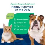 پروبیوتیک سگ و گربه NaturVet آمریکایی (100% طبیعی) | کاهش نفخ، دل‌ درد، اسهال و ناراحتی‌های گوارشی | پودری 114 گرم | NaturVet® Digestive Enzymes