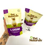 مکمل L-Lysine (اِل-لیزین) گربه  Pet Naturals (آمریکایی) | سیستم ایمنی، درمان عفونت چشم و تنفسی 100% طبیعی | 60 عدد