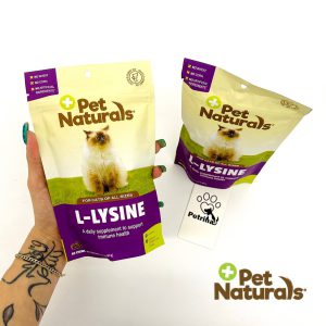 مکمل L-Lysine (اِل-لیزین) گربه  Pet Naturals (آمریکایی) | سیستم ایمنی، درمان عفونت چشم و تنفسی 100% طبیعی | 60 عدد