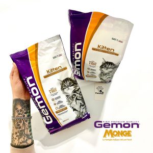 غذای بچه گربه مونژه Gemon | مرغ و برنج | مناسب رشد 1-12 ماه | 2 کیلو  Monge Gemon kitten with chicken and rice