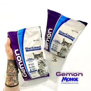 غذای گربه عقیم شده مونژه Gemon | ماهی تن و سالمون | 2 کیلو Monge Gemon sterilised with tuna and salmon