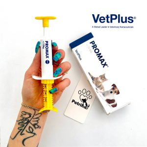 مکمل تخصصی پروبیوتیک سگ و گربه PROMAX برند VetPlus | تا 10 کیلو | سلامت دستگاه گوارش PROMAX® Small Breed – VetPlus