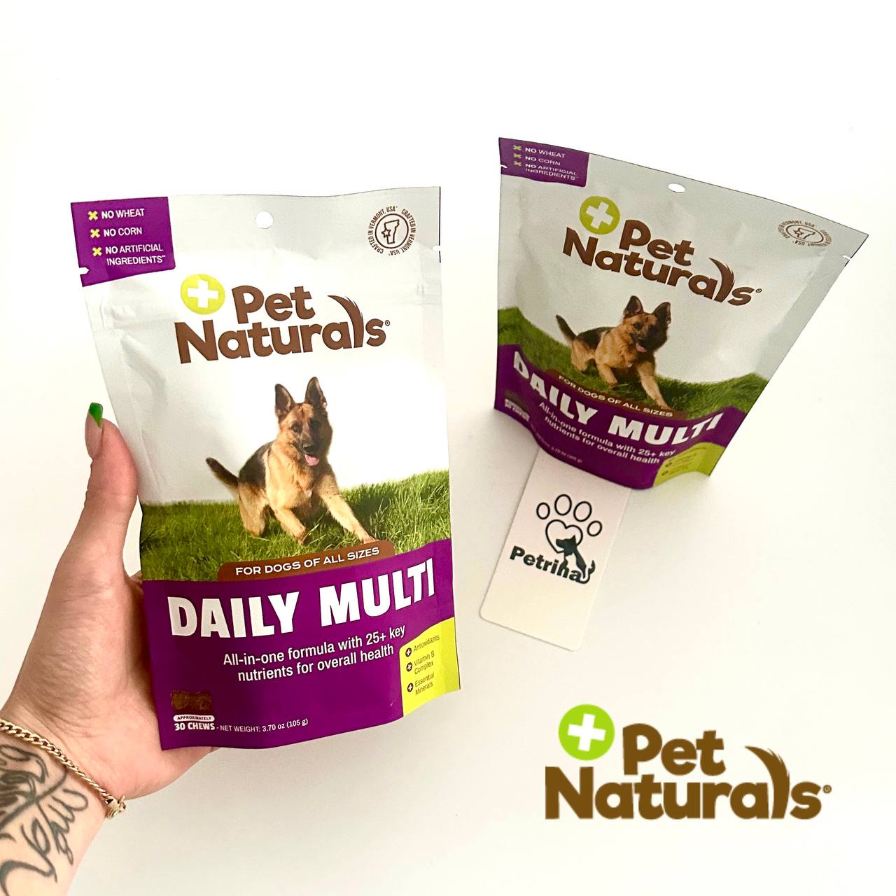 Pet Naturals Daily Multi for Dogs مولتی ویتامین سگ Pet Naturals (آمریکایی) | ۲۵ ریزمغذی کلیدی - 100% طبیعی | 30 عدد Pet Naturals Daily Multi for Dogs - 30ct معر