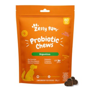 مکمل پروبیوتیک سگ زستی پاز | سلامت روده و گوارش - 60 عدد | Zesty Paws Probiotic Chews