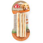 تشویقی دنتال سگ 8in1 Delights استیکی با طعم مرغ | 3 عدد | همه نژادها 8in1 Delights Chicken Sticks | Dental treats for Dogs