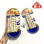 تشویقی دنتال سگ 8in1 Delights مدادی با طعم بیف| 10 عدد | همه نژادها 8in1 Delights Beef Twisted Sticks | Dental treats for Dogs