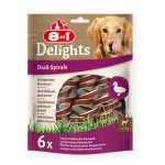 تشویقی دنتال سگ 8in1 Delights دورپیچ گوشت اردک| 6 تکه | مناسب همه نژادهای سگ 8in1 Delights Duck Spirals | Dental treats for Dogs