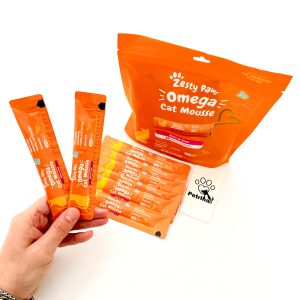 موس امگا گربه زستی پاز Zesty Paws | تقویت پوست و مو - ساشه ای طعم ماهی تن | Omega Cat  Mousse Zesty Paw Omega Cat Mousse Tuna Flavor