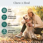 روغن امگا3 سگ وگان برند Chew + Heal (آمریکایی) | تقویت کننده پوست و مو | 237 میلی‌لیتر Vegan Single Ingredient EPA & DHA Omega-3 Algae Oil Skin & Coat Supplement for Dogs