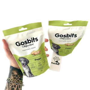 تشویقی توله سگ Gosbits Objective با مرغ و سیب زمینی | 150 گرم | رشد سالم Gosbits Objective Functional Snack Chicken & Potato Puppy