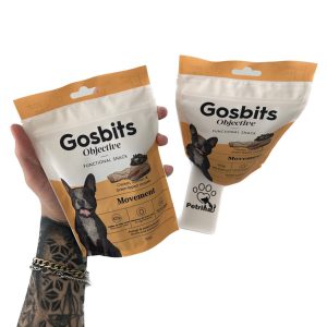 تشویقی سگ Gosbits Objective با گوشت مرغ و سالمون تازه و صدف لب سبز | 150 گرم | سلامت مفاصل و غضروف Gosbits Objective Functional Snack Chicken, Salmon & Green-lipped mussels