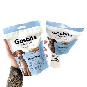 تشویقی سگ Gosbits Objective با گوشت سالمون و سیب زمینی | 150 گرم | هایپوآلرژنیک Gosbits Objective Functional Snack Salmon & Potato Hypoallergenic