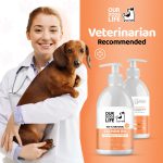 روغن سالمون سگ برند OurDogsLife |امگا 3، 6 و 9 - تقویت عملکرد مغز، قلب و سیستم ایمنی | 500 ml OurDogsLife Salmon Oil For Dogs