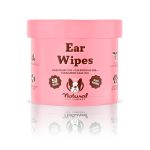 پد مرطوب تمیزکننده گوش سگ و گربه Natural Dog Company Ear Wipes | پاکسازی ملایم و مؤثر جرم و آلودگی گوش - 50 عدد