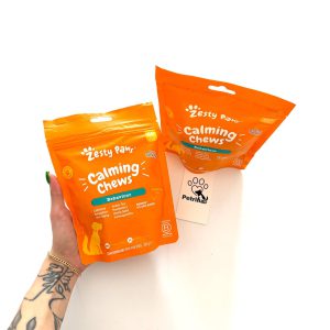 آرامش بخش سگ Zesty Paws Advanced Calming |بابونه، ریشه سنبل الطیب و ال-تریپتوفان - 10 عدد Zesty Paws Advanced Calming Bites for Dogs