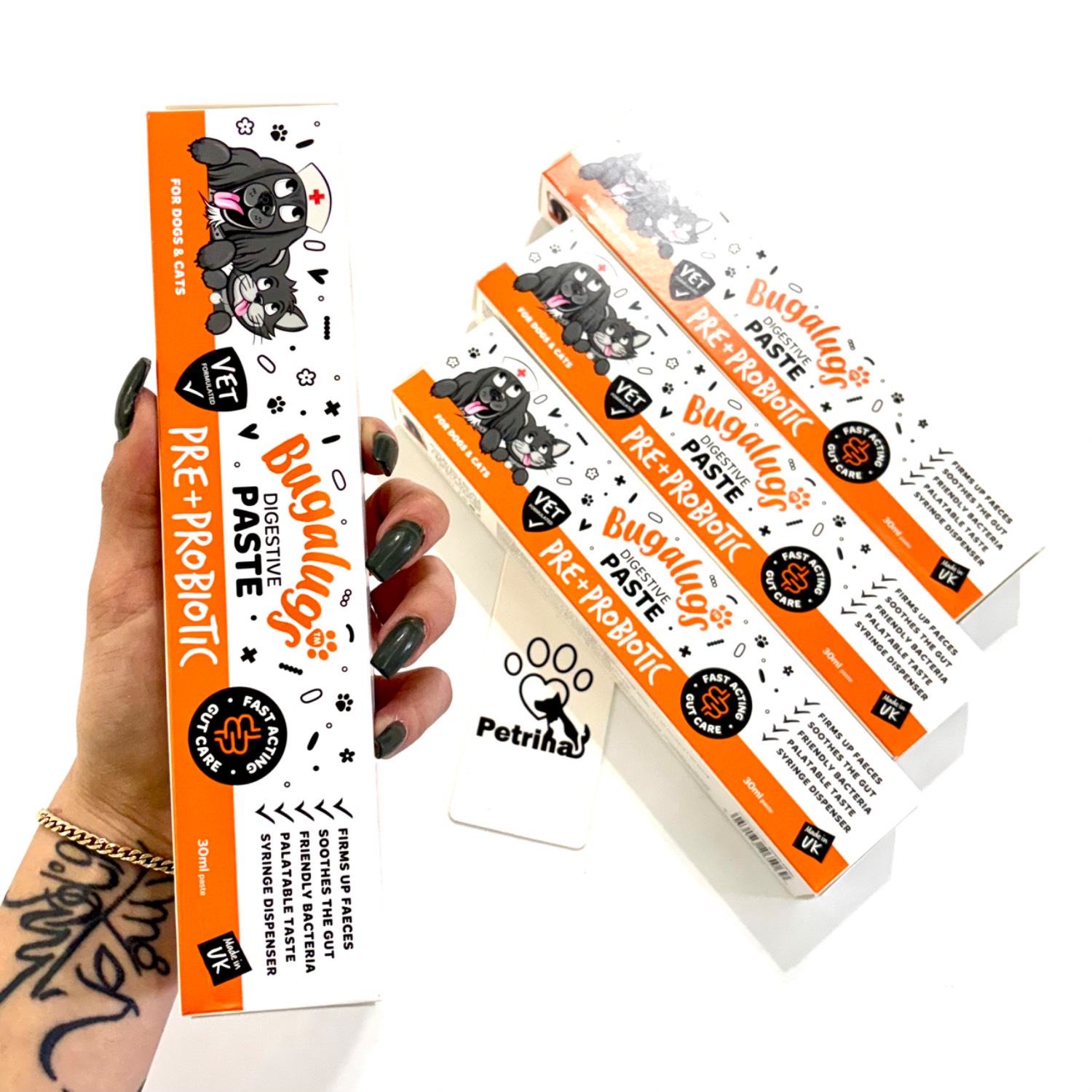 Bugalugs Digestive Paste for Dogs & Cats پروبیوتیک سگ و گربه Bugalugs (انگلیسی) | Bugalugs Digestive Paste Bugalugs Digestive Paste for Dogs & Cats Pre+ ProBiotics | GUT Care | Fast Acting