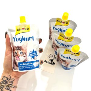 ماست گربه جیم کت GimCat Yoghurt | غنی شده با کلسیم طبیعی 95% شیر  | 150 گرم