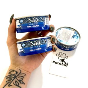 کنسرو گربه N&D ماهی تن و سالمون | بدون غلات | 70 گرم N&D Ocean Cat Tuna & Salmon