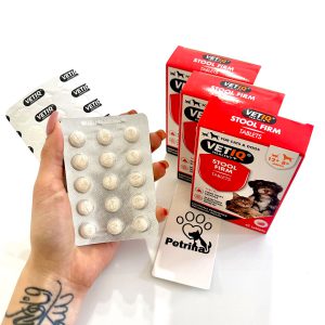 قرص ضد اسهال سگ و گربه Stool FIRM برند VETIQ Healthy | تنظیم گوارش - ۴۵ عدد VETIQ Healthy+ Stool FIRM Tablets for cats & Dogs