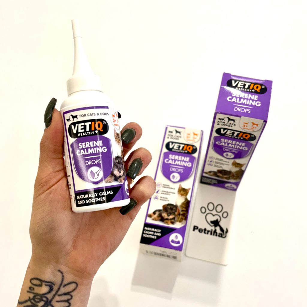 قطره آرامش‌بخش و ضد استرس طبیعی سگ و گربه برند VetIQ Healthy+ (انگلیسی) VetIQ Healthy+ Seren Calming Drops | Naturally Calms & Soothes