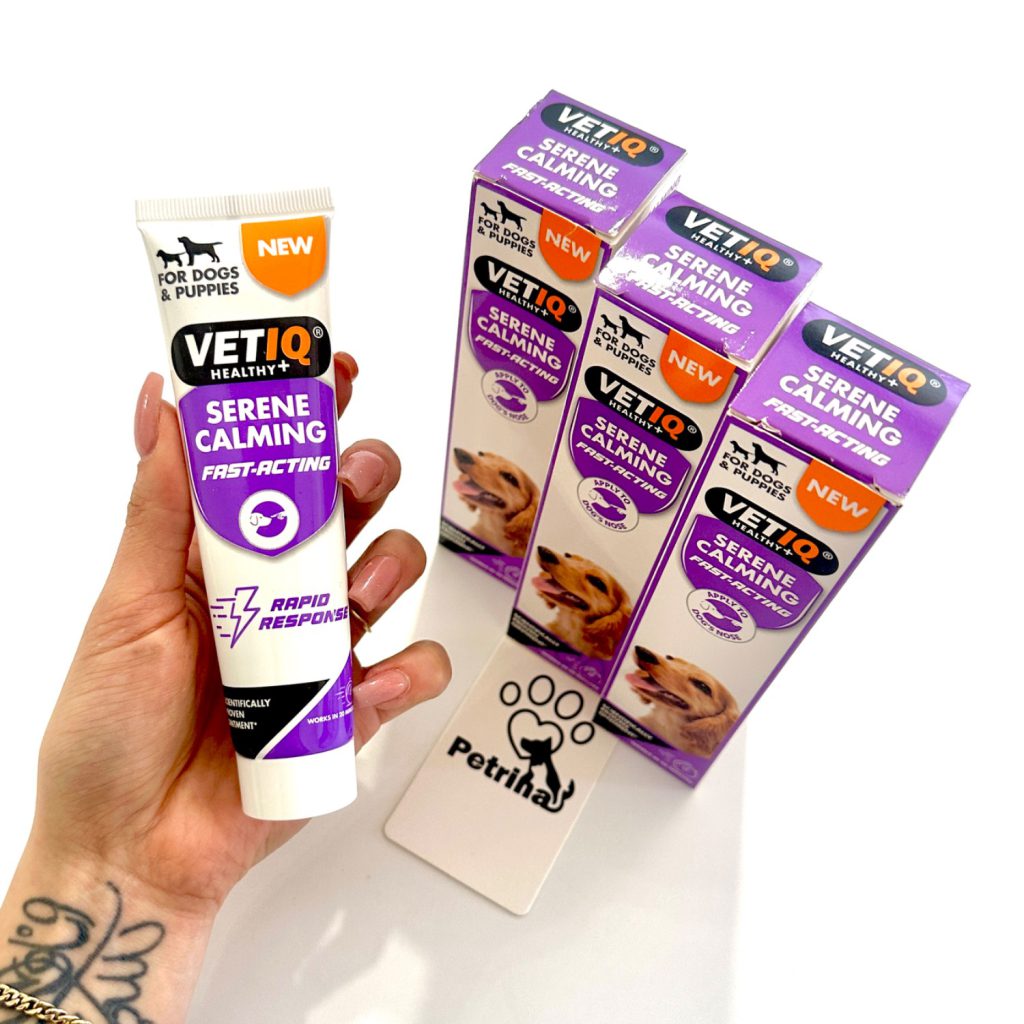 خمیر آرامش بخش فوری سگ VETIQ Serene Calming (انگلیسی) | ضد استرس (موضعی و خوراکی) VetIQ Healthy+ Serene Calming | Naturally Calms & Soothes | Fast Acting