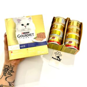 کنسرو گربه گورمت گلد GOURMET® Gold (آلمانی) | ماهی اقیانوسی، بیف، بوقلمون، جگر | بسته 8 عددی GOURMET® Gold Savoury Cake Wet Cat Food Package