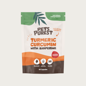 کپسول طبیعی زردچوبه و کورکومین PETS PUREST | ضد التهاب و آنتی‌اکسیدان قوی | مناسب سگ‌ و گربه‌  Pet Purest Turmeric Curcumin with Bioperin