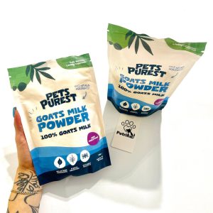 شیر خشک بز سگ و گربه Pets Purest Goat's Milk  | تقویت گوارش و سیستم ایمنی، 100% طبیعی | 250 گرم Pets Purest Goat's Milk Powder for Dogs & Cats | 250g