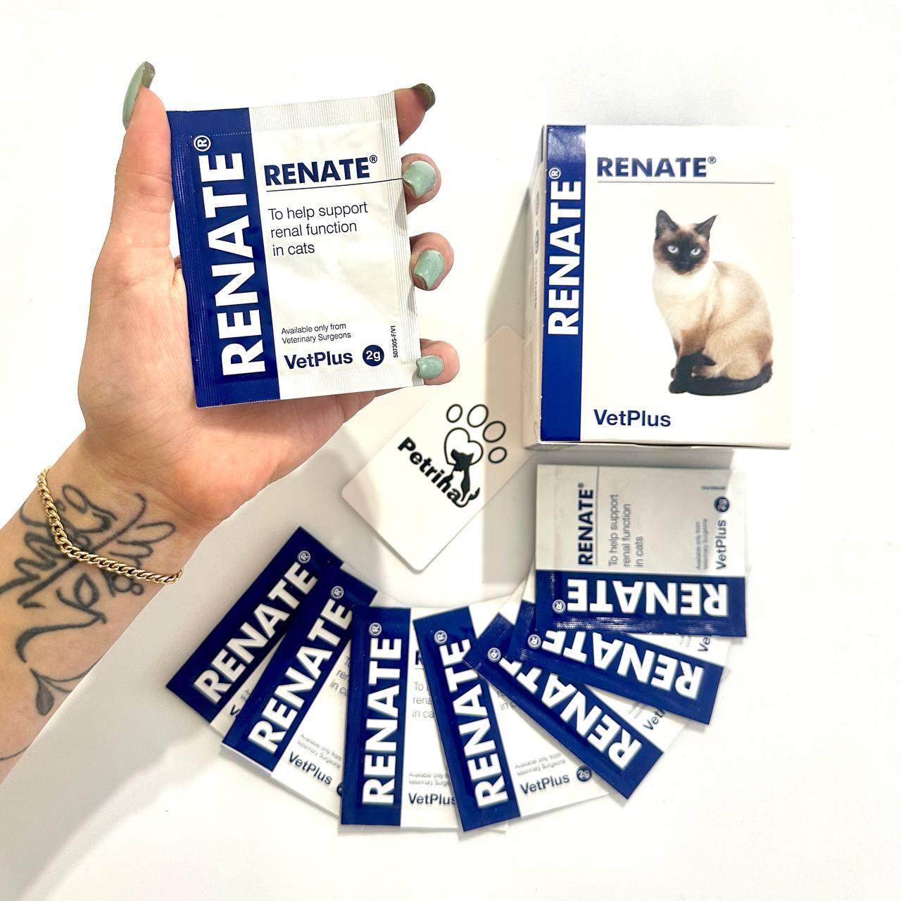Vet Plus RENATE® مکمل کلیه گربه VetPlus RENATE | کرنبری و ویتامینهای گروه B | ساشه 2 گرم - پودری پتشاپ پترینا