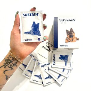 پروبیوتیک سگ VetPlus SUSTAIN | سلامت گوارش و تقویت سیستم ایمنی | مناسب سگ نژاد بزرگ بالای 20 کیلو |ساشه 5/4 گرم VetPlus SUSTAIN® large Breed