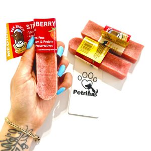 تشویقی دنتال سگ YAK SNACK با پنیر هیمالیایی و طعم توت فرنگی| غنی از کلسیم و پروتئین، کاهش جرم و جویدنی زمان بر | تک عددی سایز متوسط