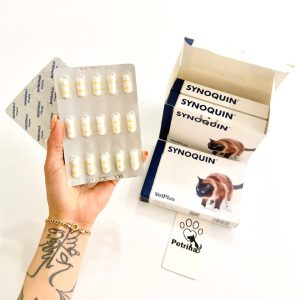 مکمل تخصصی VetPlus SYNOQUIN | سلامت مفاصل و عضروف گربه | ورق 30 عددی